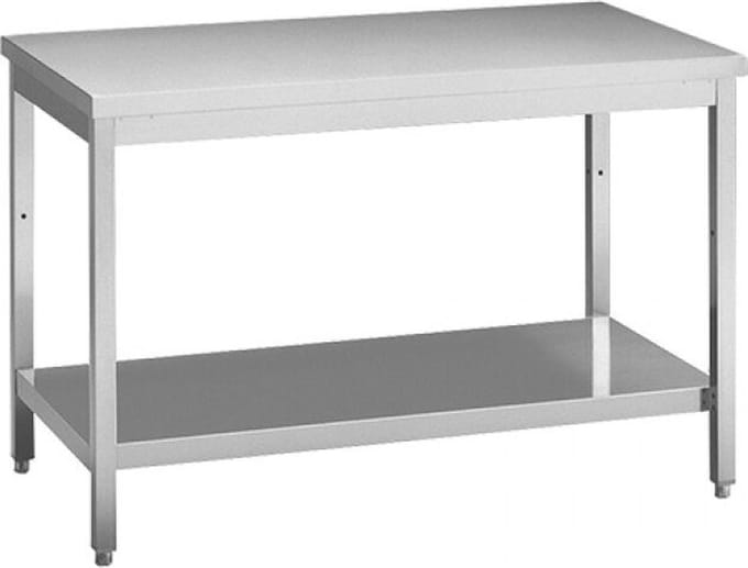 Multinox werktafel 2000 mm met onderplank