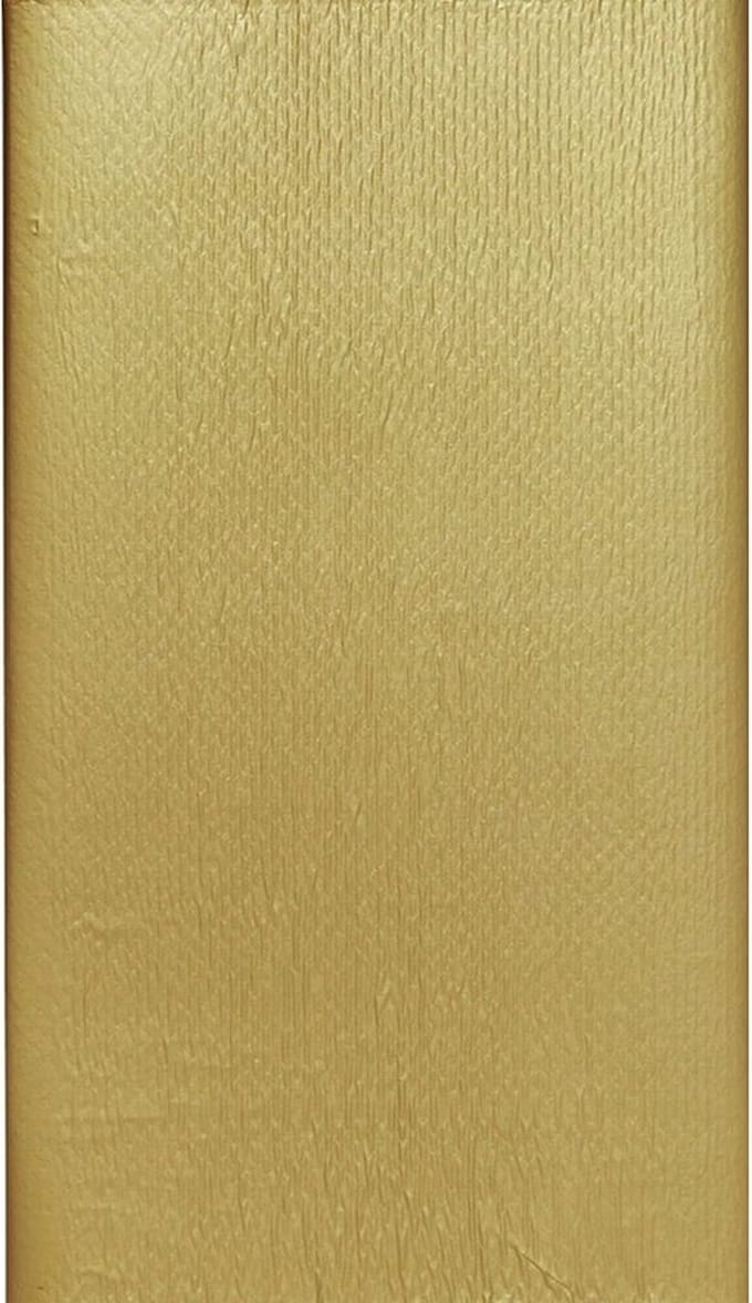 Duni Tafelkleed/tafellaken - 2x - herbruikbaar - goud - 138 x 220 cm - Dunisilk+ - Feestartikelen