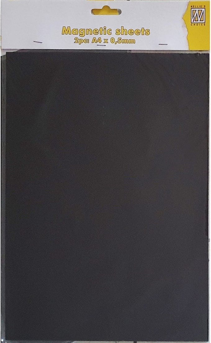 Nellie Snellen Magnets A4 Magnetic Sheets 0,5mm 2stuks/pkg