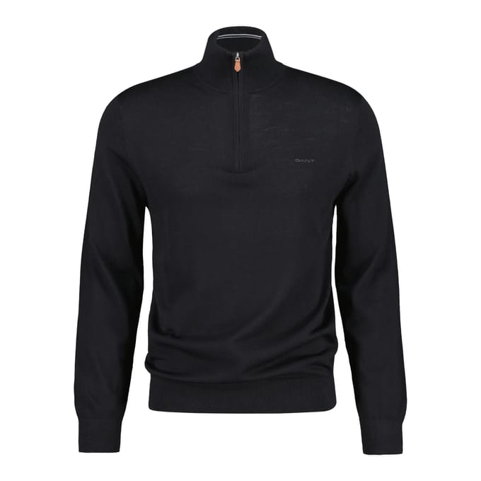 Extra-fijne merinowollen pull 1/2 rits Gant