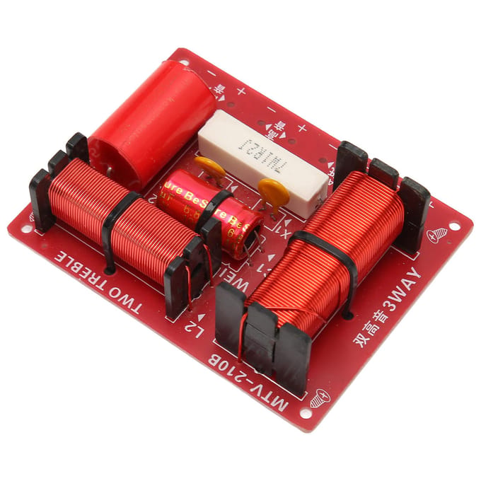 Audio Speaker Frequentieverdeling 2 Hoge Tonen 1 Bas 150W 2-Weg Crossover Filter voor Vervanging