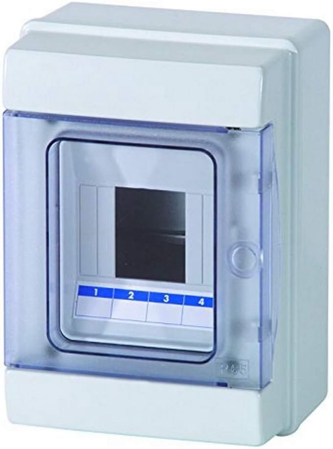 Waterdichte box met 4 modules IP65