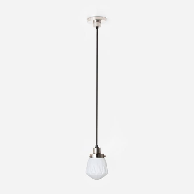 Hanglamp aan snoer Rocket 20's Nikkel - Art Deco Trade