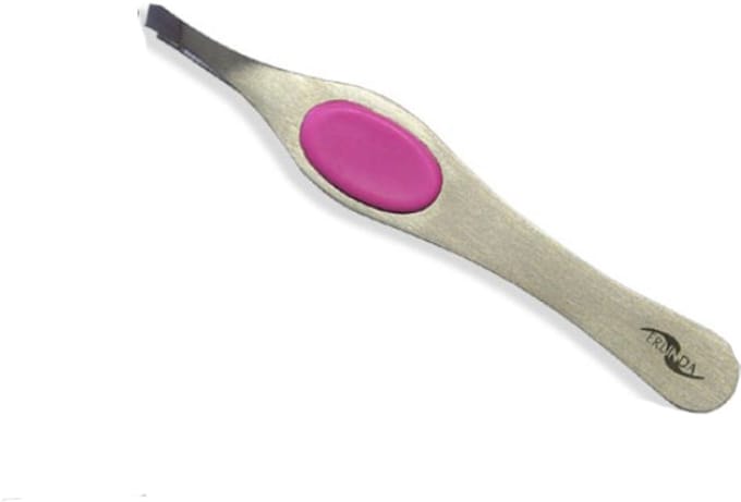 Erlinda Professionele Wimperpincet - Met softgrip pad - Schuine bek - 9,5cm