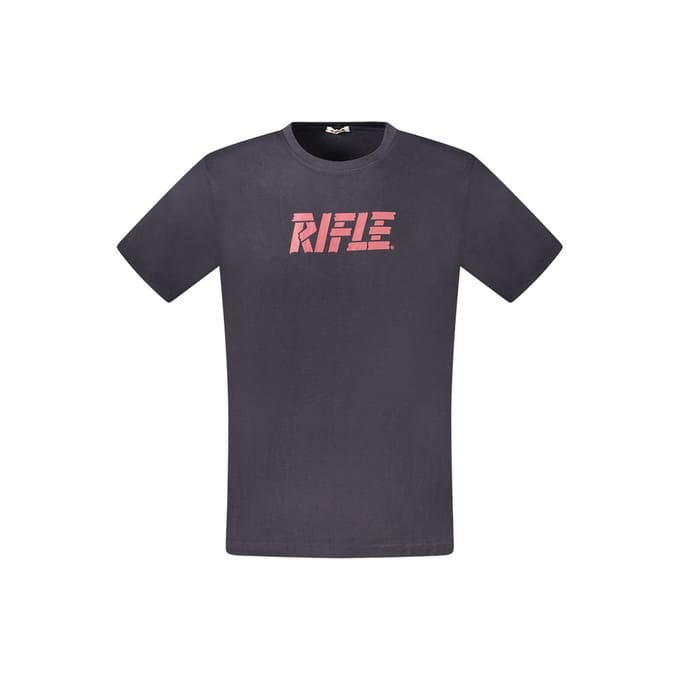 Rifle Blauw Katoenen T-shirt voor Mannen