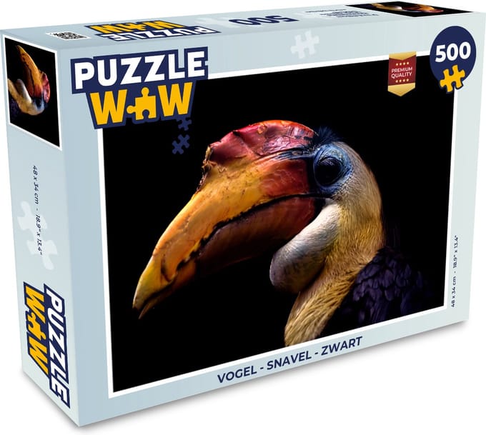 Puzzel Vogel - Snavel - Zwart - Legpuzzel - Puzzel 500 stukjes