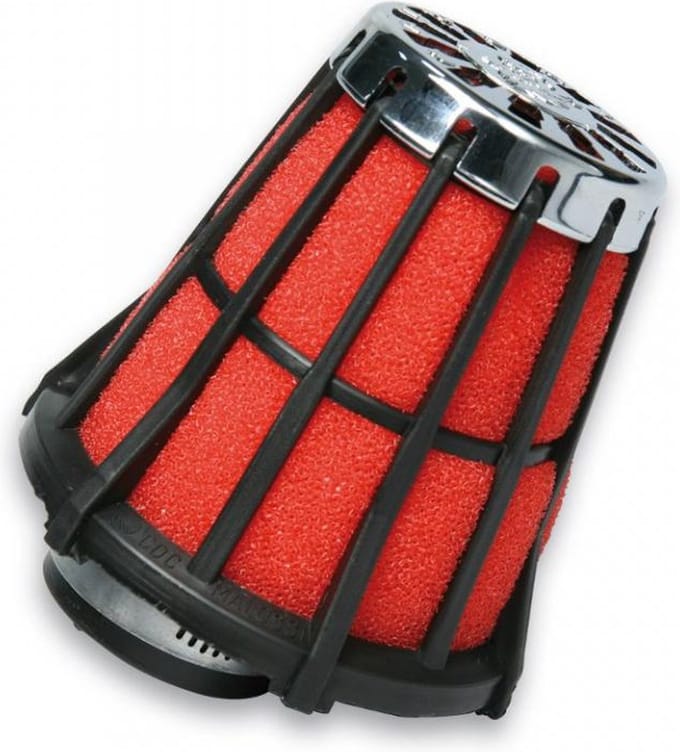 luchtfilter malossi rood filter e5 recht d 38mm voor scooter motorfiets nieuw