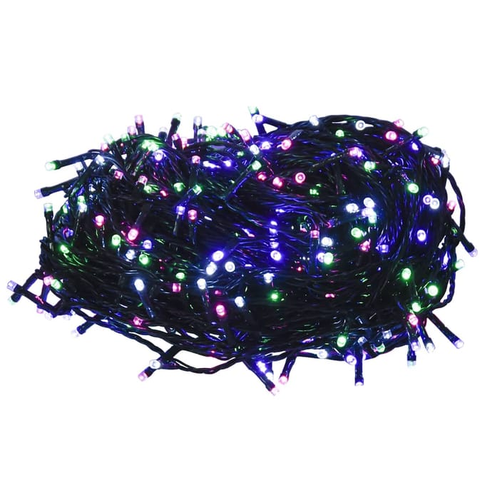 vidaXL - Lichtslinger - met - 1000 - LED's - pastel - meerkleurig - 100 - m - PVC