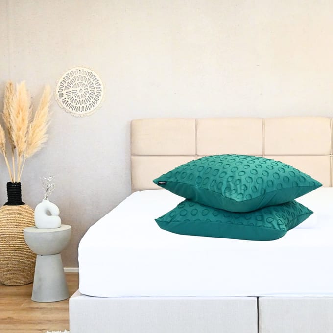 HappyBed Kussenslopen Emerald Green 60x70 cm - Kussensloop set 2 stuks - 100% - Ultieme slaapcomfort
