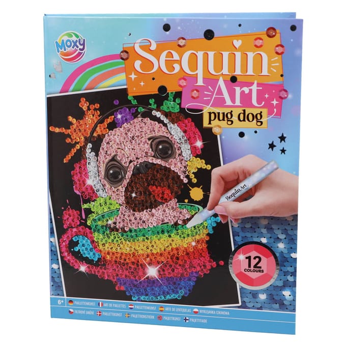 Sequin Art 20 x 25 cm 12 kleuren 2 assorti