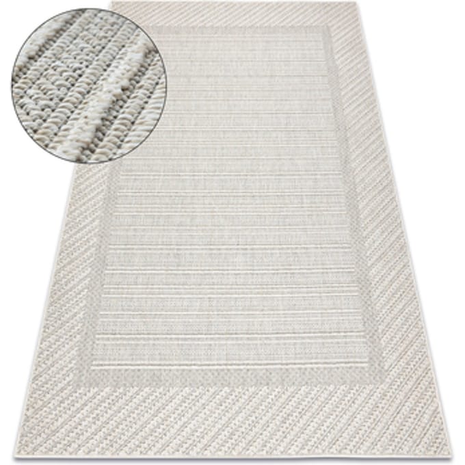 Kleden Rugsx Tapijt JERSEY 19261 grijs - Kader, structureel, 80x150 cm
