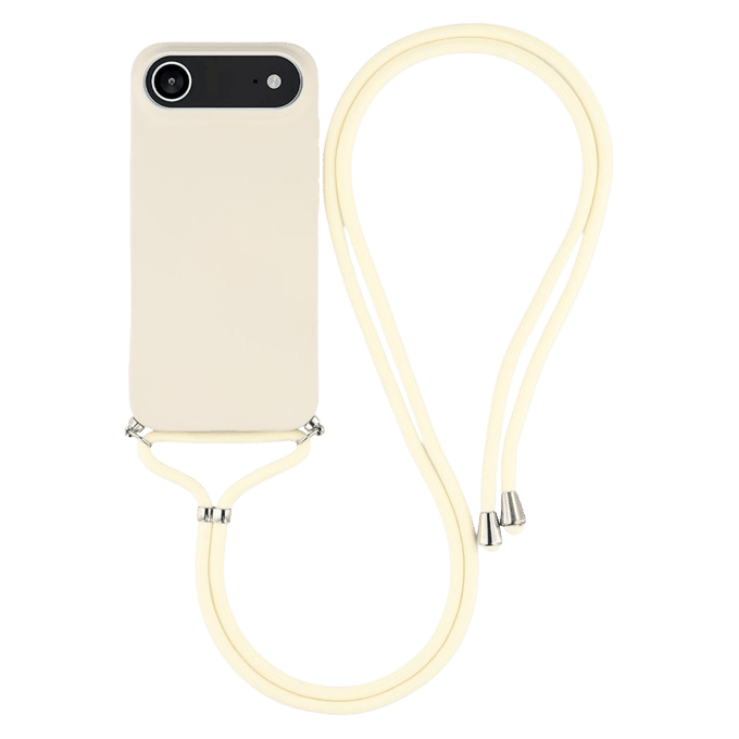 Mocaa Apple iPhone Air Hoesje met Koord Wit