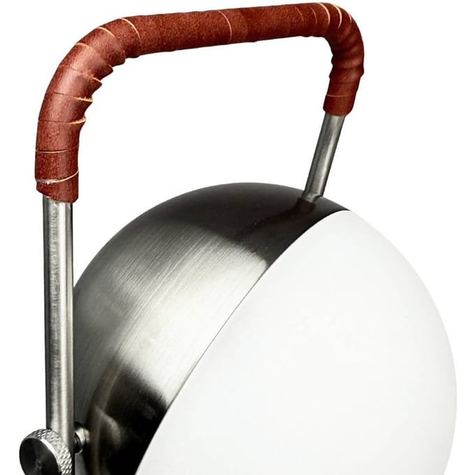 Dyberg Larsen LED-batterijlamp Mova, bordeauxrood, IP44