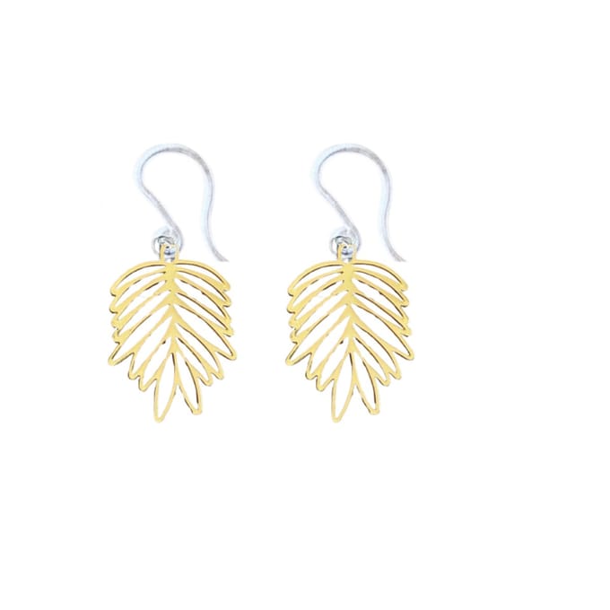 Allergievrij goudkleurig palmblad-Charme Bijoux
