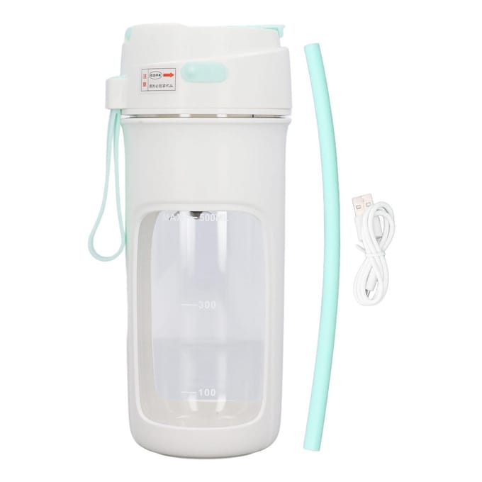 500ml Draagbare Blenderbeker Miniatuur Juicerbeker Multifunctionele Automatische USB Blenderbeker met L(for 6.5-9kg) white