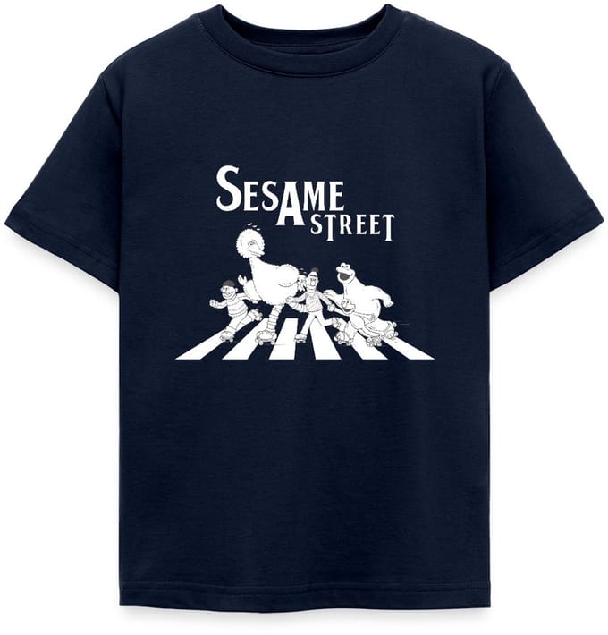 Sesamstraat Parodie Op Abbey Road T-Shirt Kinderen