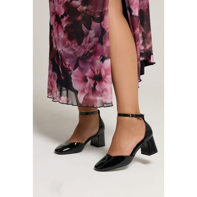 Yours Zwarte Mary Janehakken Met Extra Brede Eeepasvormsize 37EEE