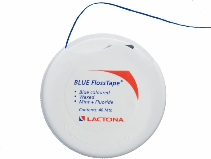 6x Lactona Floss Tape Blue 40 meter