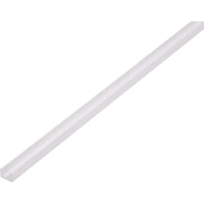 Alberts U-profiel - Pvc Wit - 8,7x6,2x1,2mm 1m