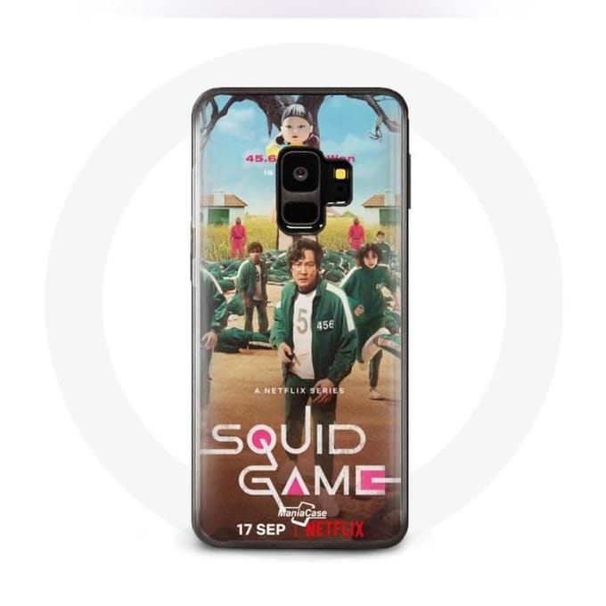 Coque - Samsung - S9 Plus - Souple - Blanc - Squid Game Joueurs Soldats Poupée