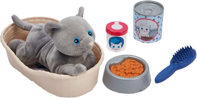 Ecoiffier Medical Knuffel Kat met Kattenmand Speelset - 9dlg.