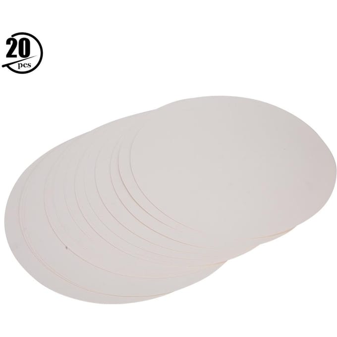 20 stuks blanco ronde papieren verdikte handtekening schetsen doe-het-zelf kartonnen knutselwit papier white