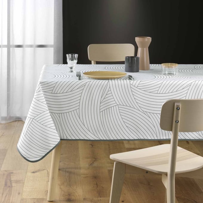 Polyester tafelkleed met print LINEA, 150 x 200 cm