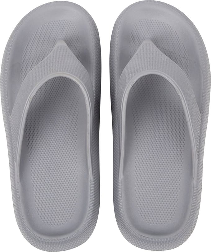 Geweo Heren Slippers - Badslippers Zwembad - Grijs - Maat 42/43