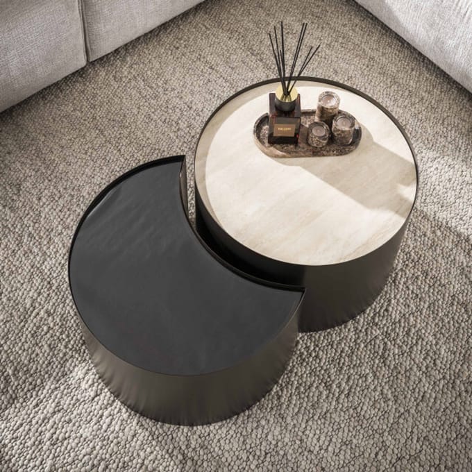 Hoyz Collection - Salontafel Half moon - Bronze - 60x60x41 cm
