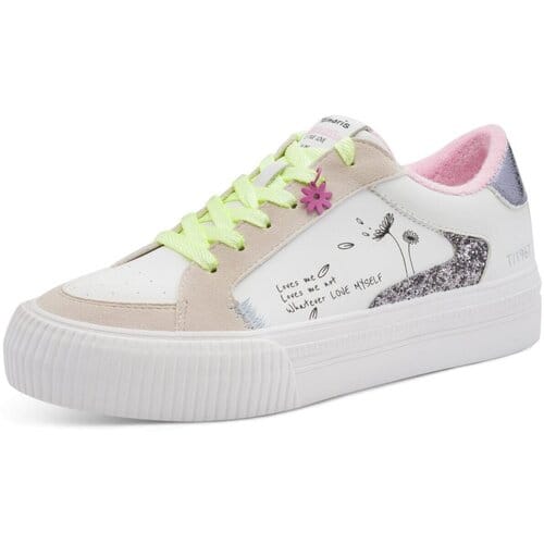 Tamaris dames sneaker 1-23789-46 197 lage schoenen veganistisch wit