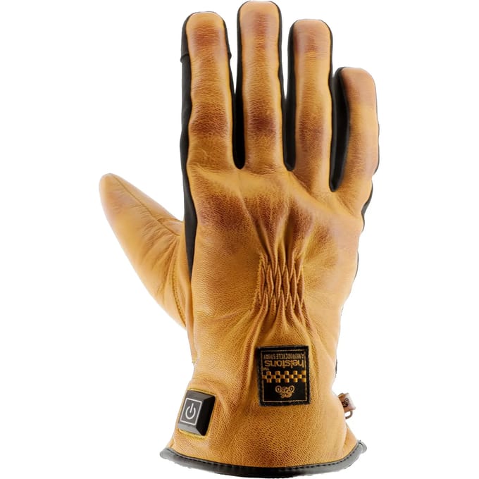Verwarmde leren handschoenen Helstons