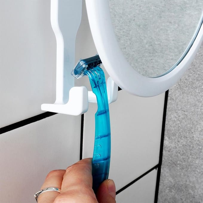 Bathroom Solutions - Kosmetisch Spiegel - 17 cm - Met Zuignap - Wit