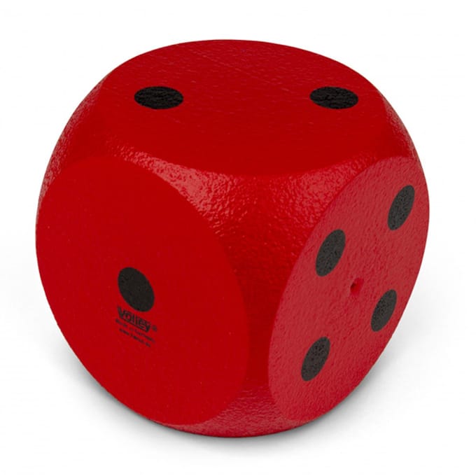 Dobbelsteen Volley® met huid 40 cm Rood