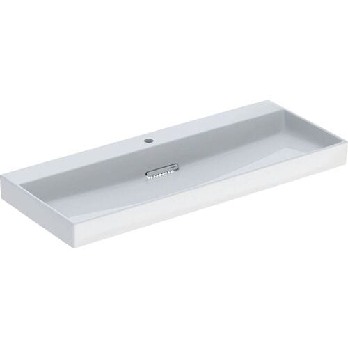 Geberit ONE washbasin 120 cm, horizontal outlet, 1 tap hole, without overflow 505.048.00.1
