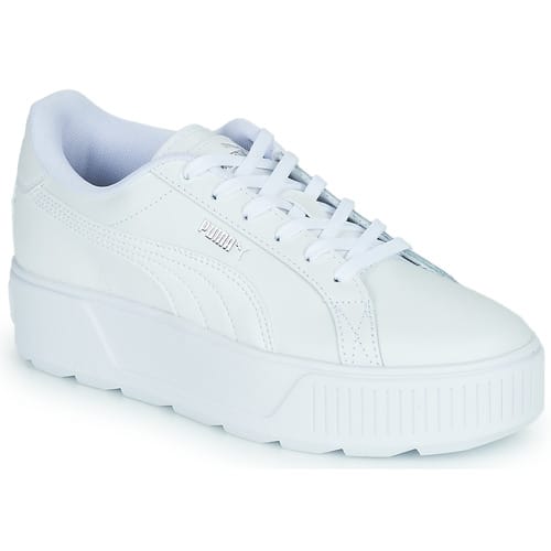PUMA Karmen L Dames Sneakers - Puma White-Puma White-Puma Silver