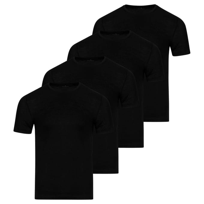 RAGMAN Heren onder t-shirts 4 pack Basic