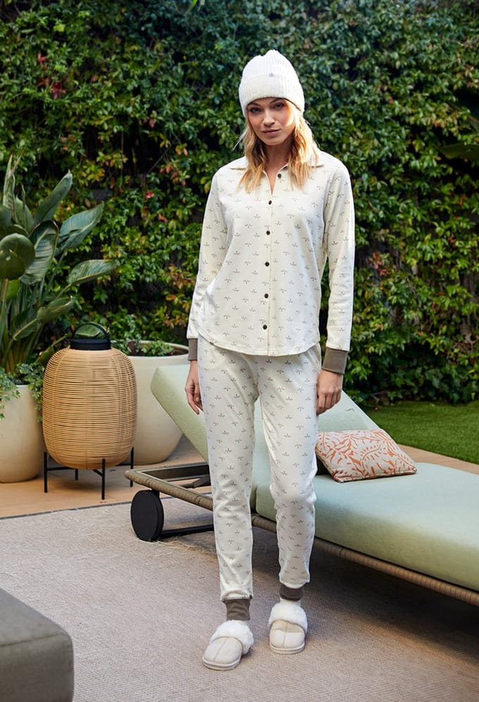 Barandi Toscana Pyjama Tosca-12 Beige - maat L