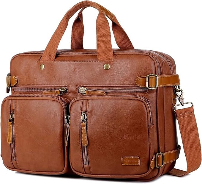 Hybride laptoptas voor 17 inch laptops - Multifunctionele schoudertas met extra vakken