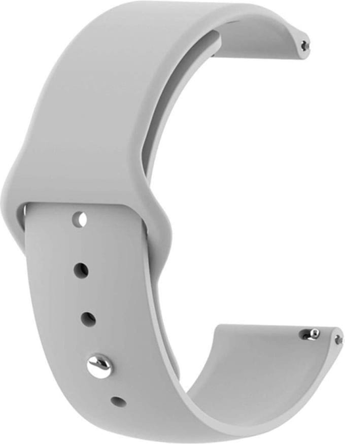 Siliconen bandje - geschikt voor Garmin Vivoactive 4 / Venu 2 / Venu 3 / Forerunner 255 / 265 - grijs