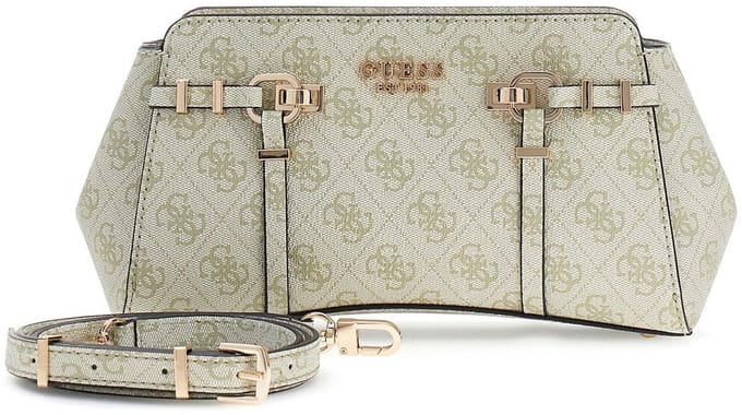 GUESS schoudertas Leona Logo Girlfriend Xbody Sage Logo kaki