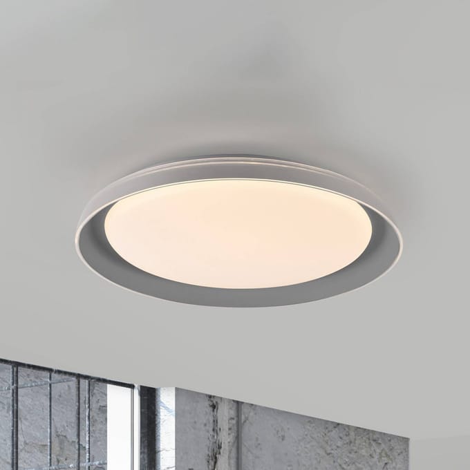 JUST LIGHT. GmbH JUST LIGHT. Sati plafondlamp, kunststof, grijs