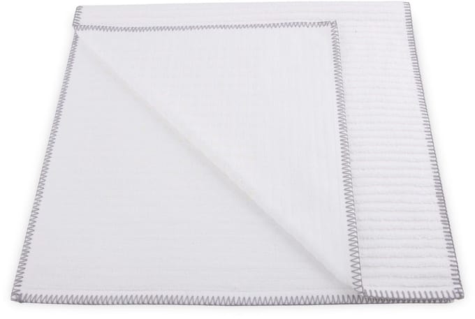 Heckett & Lane bamboo badmat wit  - 60x100  - zachte touch - luxe uitstraling