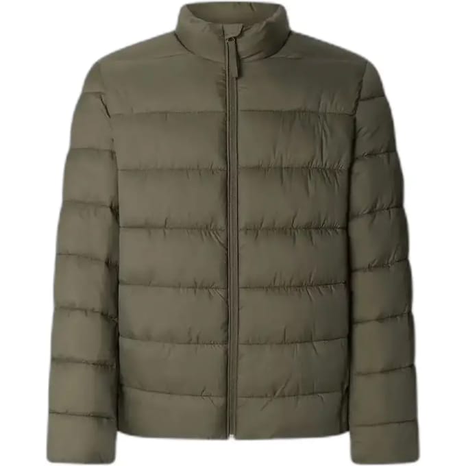 Regular fit gewatteerd jack met opstaande kraag