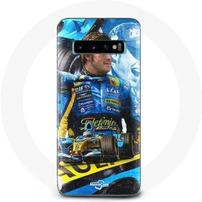 Coque pour Samsung Galaxy S10 edge Formule 1 Fernando Alonso champion du monde de F1