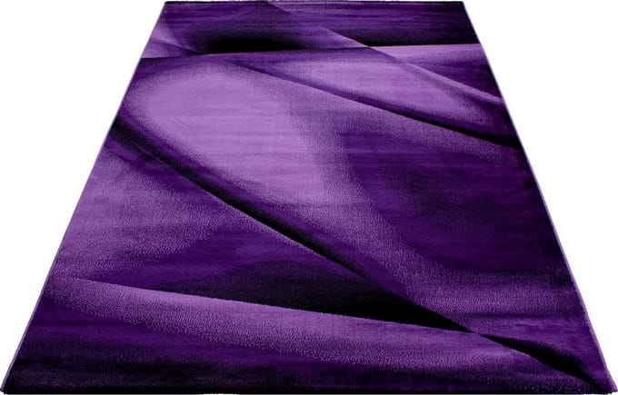 Modern laagpolig vloerkleed Miami - lila - 200x290 cm