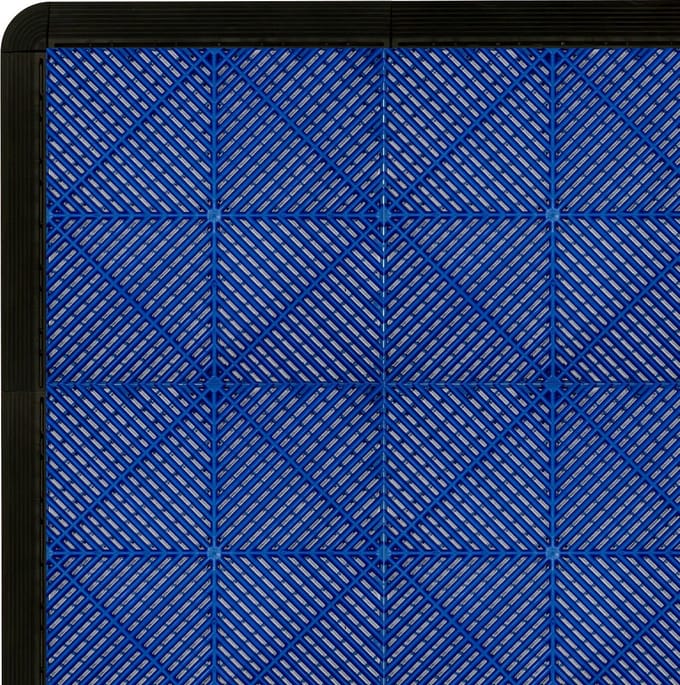 Geventileerde kliktegels - blauw - 3,2m x 6m - 120-delig antislip