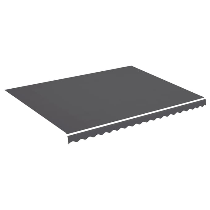 vidaXL - Vervangingsdoek - voor - luifel - 450x350 - cm - polyester - antracietkleurig