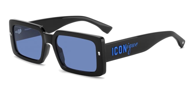Dsquared2 ICON 0029/S Black azure 55/19/145 MAN Zonnebrillen