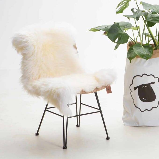 SHEEPY® | Schapenvacht | Lovany (Wit) M (100-105cm) - Sheepy.cc
