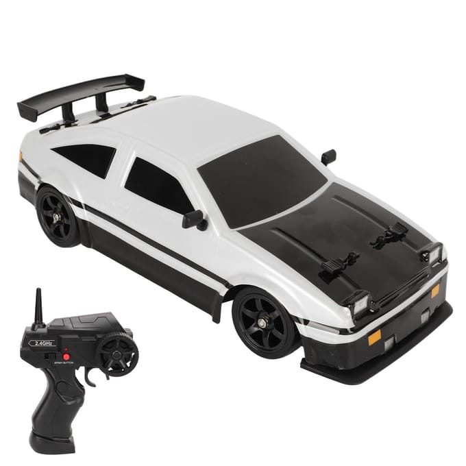 1/16 Afstandsbediening Auto Model 4 Wiel Aandrijving 2.4Ghz PVC Schaal Gesimuleerde RC Drift Auto met 2 Sets van gray